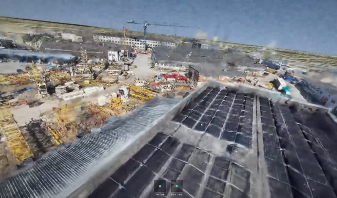 Operators reviewing a shared 3D map together